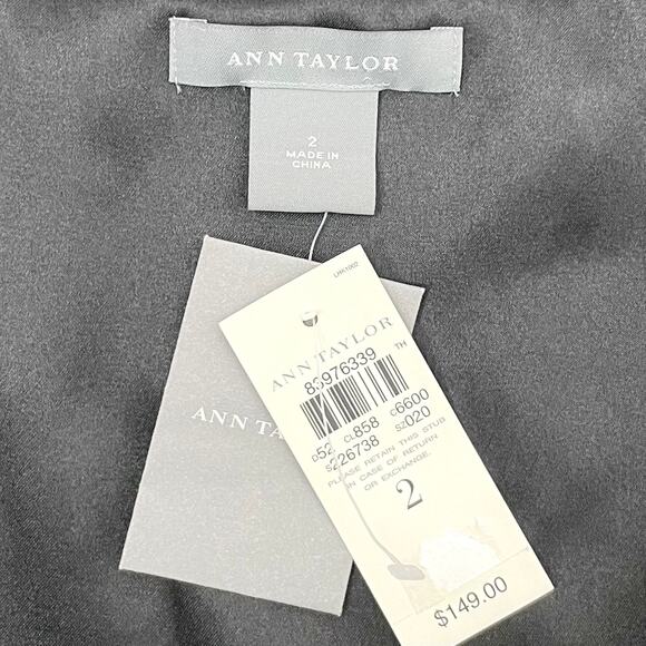 Ann Taylor Black Sequin Chiffon Overlay Mini Skirt NWT - Picture 8 of 8